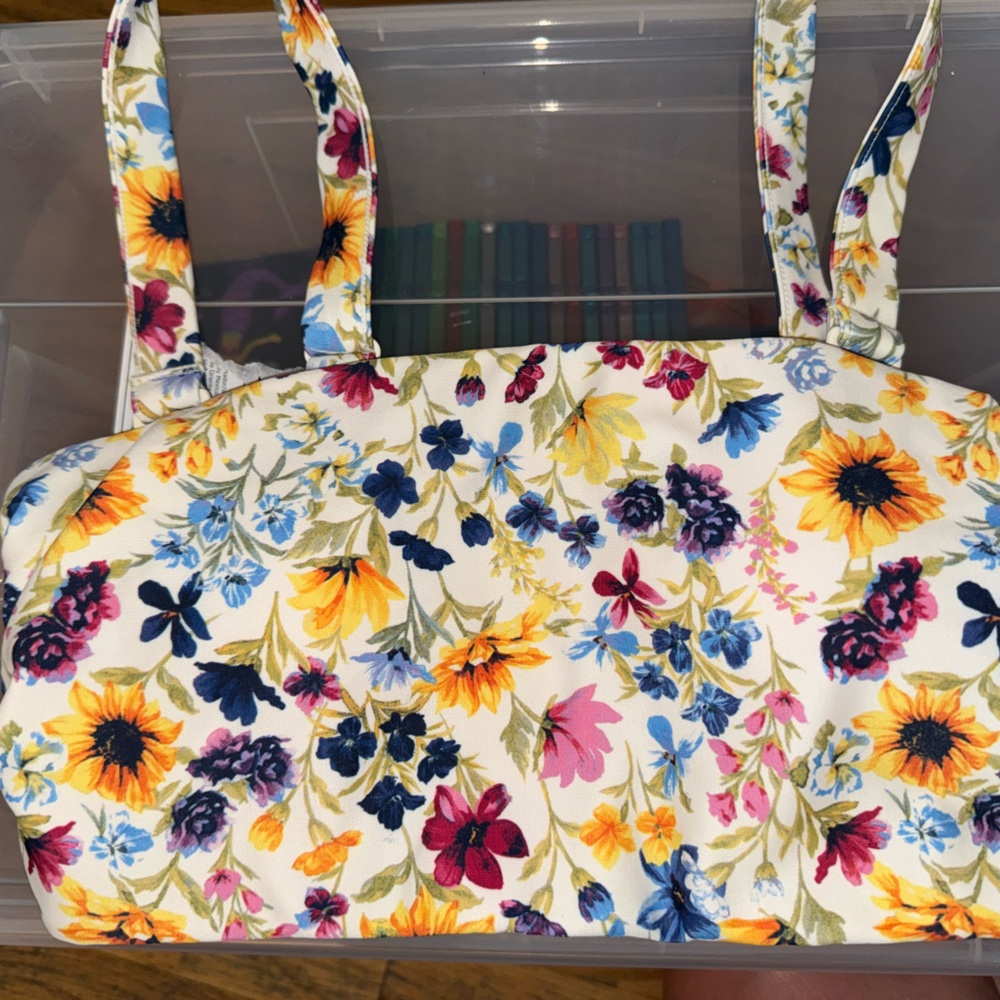 Old Navy Floral Women's Swim Top - Multicolor